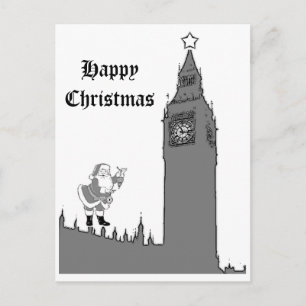 Briefkaart van Kerstmis van Londen Big Ben het