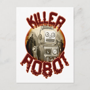 Briefkaart van Killer Robot