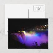 Briefkaart van kleurrijk waterval (Voorkant / Achterkant)