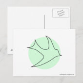 Briefkaart van Knachtingales (groen) (Voorkant / Achterkant)