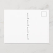 Briefkaart van La Catrina Dia de los Muertos (Achterkant)