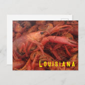 Briefkaart van langoesten (Voorkant / Achterkant)