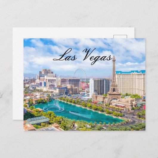 briefkaart van Las Vegas (Voorkant / Achterkant)