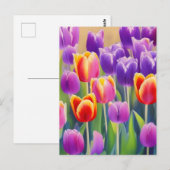 Briefkaart van lentetelers (Voorkant / Achterkant)