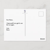 Briefkaart van lenteverbreuk (Achterkant)