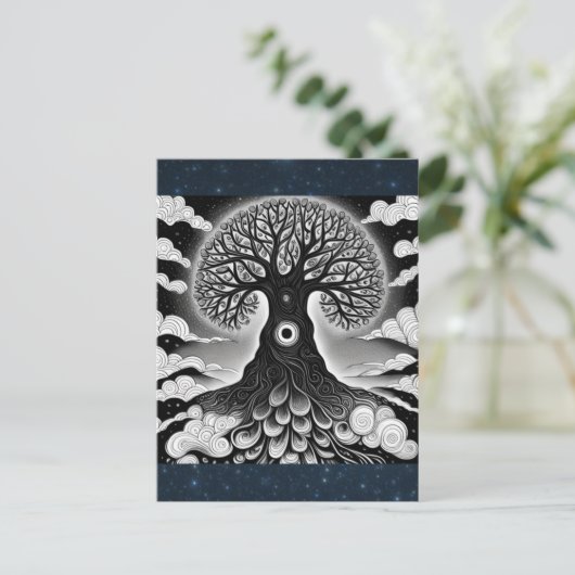 Briefkaart van levensloop (Staand voorkant)