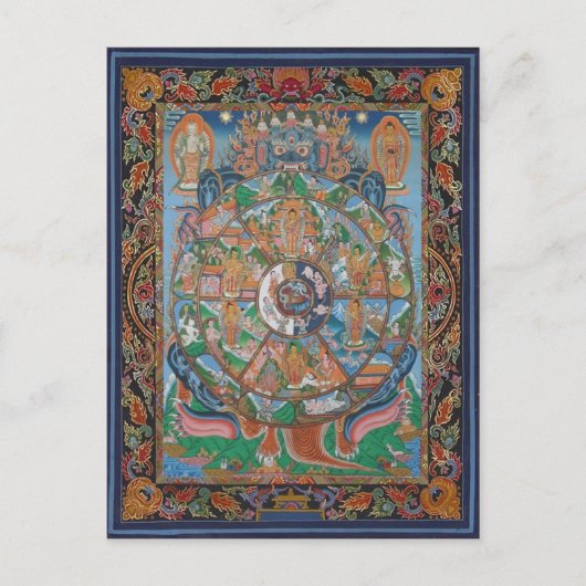 Briefkaart van Life Mandala (Voorkant)