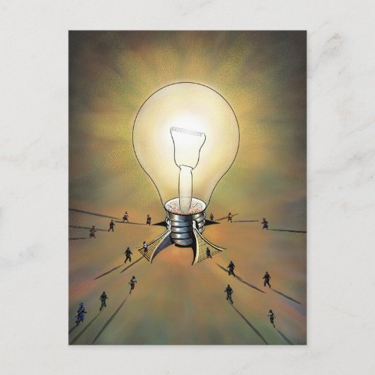 Briefkaart van Light Bulb Arena (Voorkant)