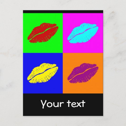 briefkaart van lippen (Voorkant)