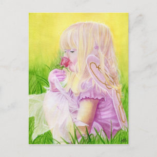 Briefkaart van Little Spring Fairy Roos