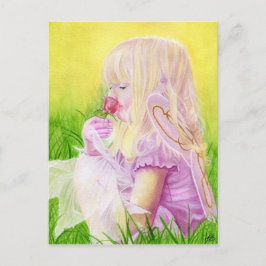 Briefkaart van Little Spring Fairy Roos