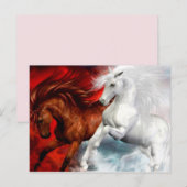 briefkaart van lucht - en brandpaarden (Voorkant / Achterkant)