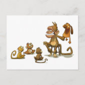 Briefkaart van Monkey Puppet (Voorkant)