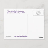 Briefkaart van mooie bessen en blauwe vogels (Achterkant)