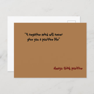 briefkaart van motivatie