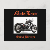 Briefkaart van Moto Loco Santa Barbara" (Voorkant)
