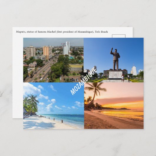 Briefkaart van Mozambique (Voorkant / Achterkant)