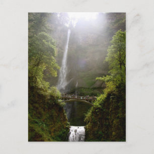 Briefkaart van Multnomah Herfsten, Oregon, Waterva