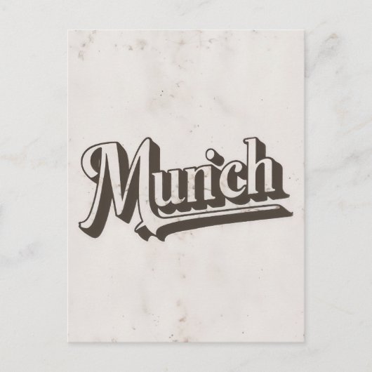 briefkaart van München (Voorkant)