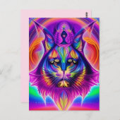 briefkaart van mystieke katten (Voorkant / Achterkant)