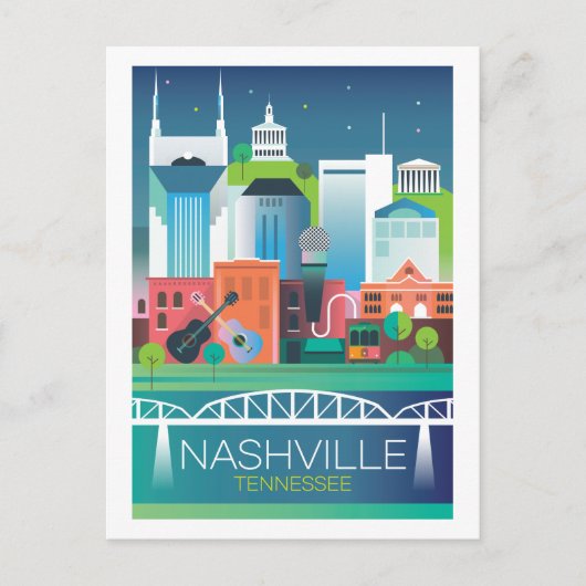 Briefkaart van Nashville (Voorkant)
