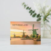Briefkaart van Nederlandse windmolens (Staand voorkant)