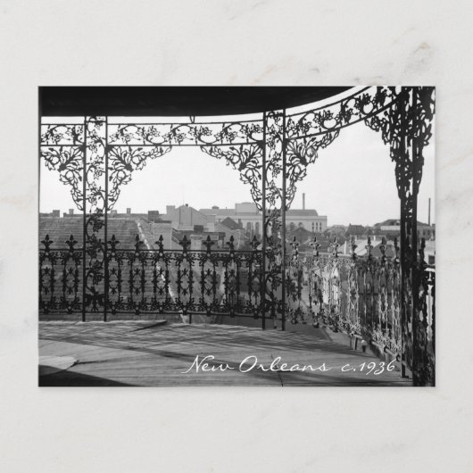  Briefkaart van New Orleans (Voorkant)