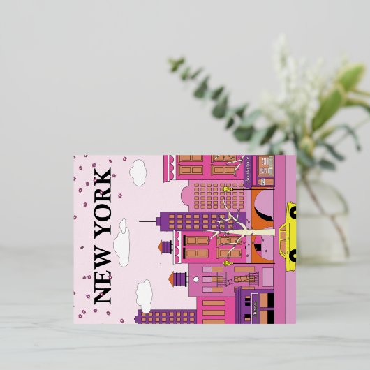 Briefkaart van New York (Staand Voorkant)