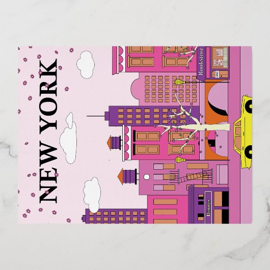 Briefkaart van New York (Voorkant)