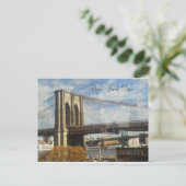 Briefkaart van New York City (Staand voorkant)