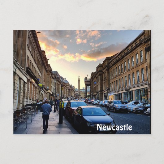 Briefkaart van Newcastle (Voorkant)