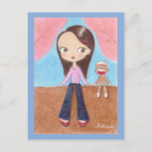 Briefkaart van Ohanami (cherry blossom)