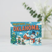 BRIEFKAART VAN OKLAHOMA (Staand voorkant)