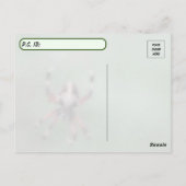 Briefkaart van orbwever voor postcross (Achterkant)