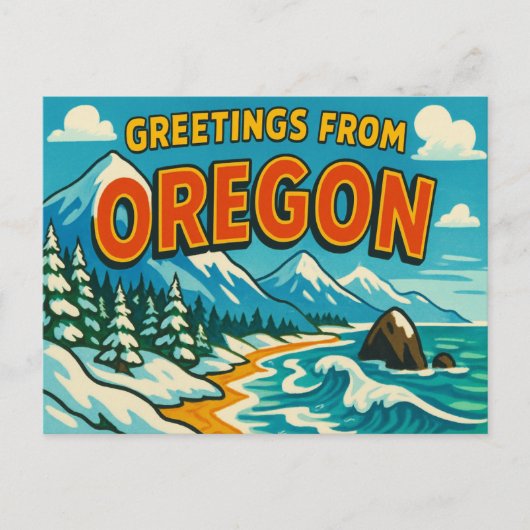 BRIEFKAART VAN OREGON (Voorkant)