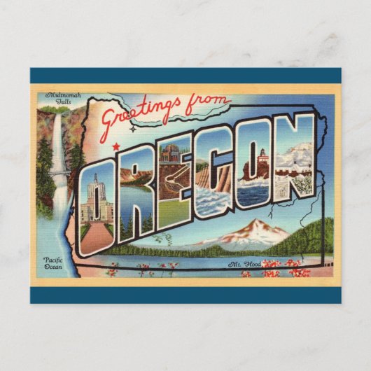 Briefkaart van Oregon Travel (Voorkant)
