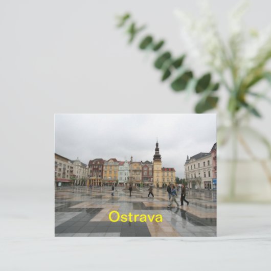Briefkaart van Ostrava (Staand voorkant)