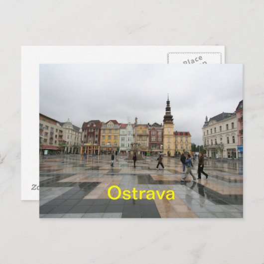 Briefkaart van Ostrava (Voorkant / Achterkant)