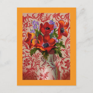 Briefkaart van papaver