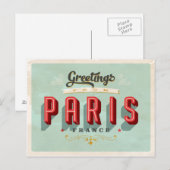 Briefkaart van Parijs (Voorkant / Achterkant)