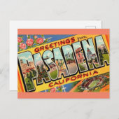 Briefkaart van Pasadena Ca. (Voorkant / Achterkant)