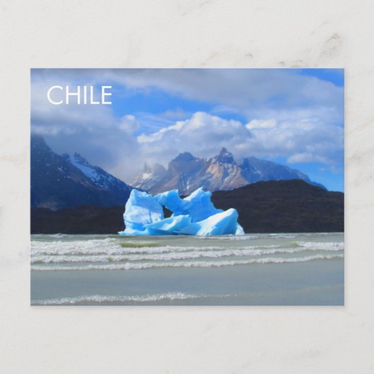 Briefkaart van Patagonië-Chili (Voorkant)