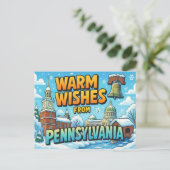 BRIEFKAART VAN PENNSYLVANIA (Staand voorkant)