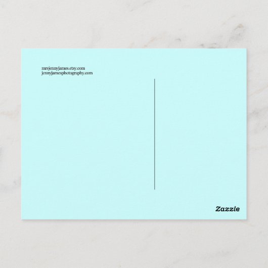 Briefkaart van poolBeer (Achterkant)