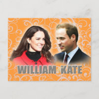 Briefkaart van Prince William en Kate Middleton