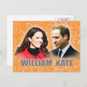 Briefkaart van Prince William en Kate Middleton (Voorkant / Achterkant)