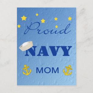 Briefkaart van proud Navy