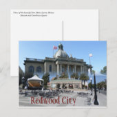 Briefkaart van Redwood City (Voorkant / Achterkant)