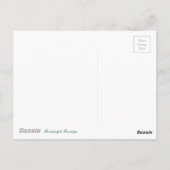 Briefkaart van rode en witte Poinsettia (Achterkant)