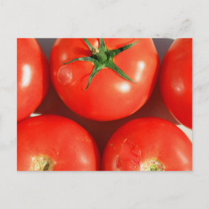 Briefkaart van rode tomaten